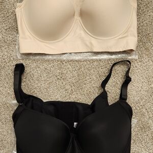 Everyday Smooth T-Shirt Bra - Black and Nude
